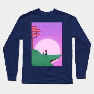 Moving on pixel art Long Sleeve T-Shirt